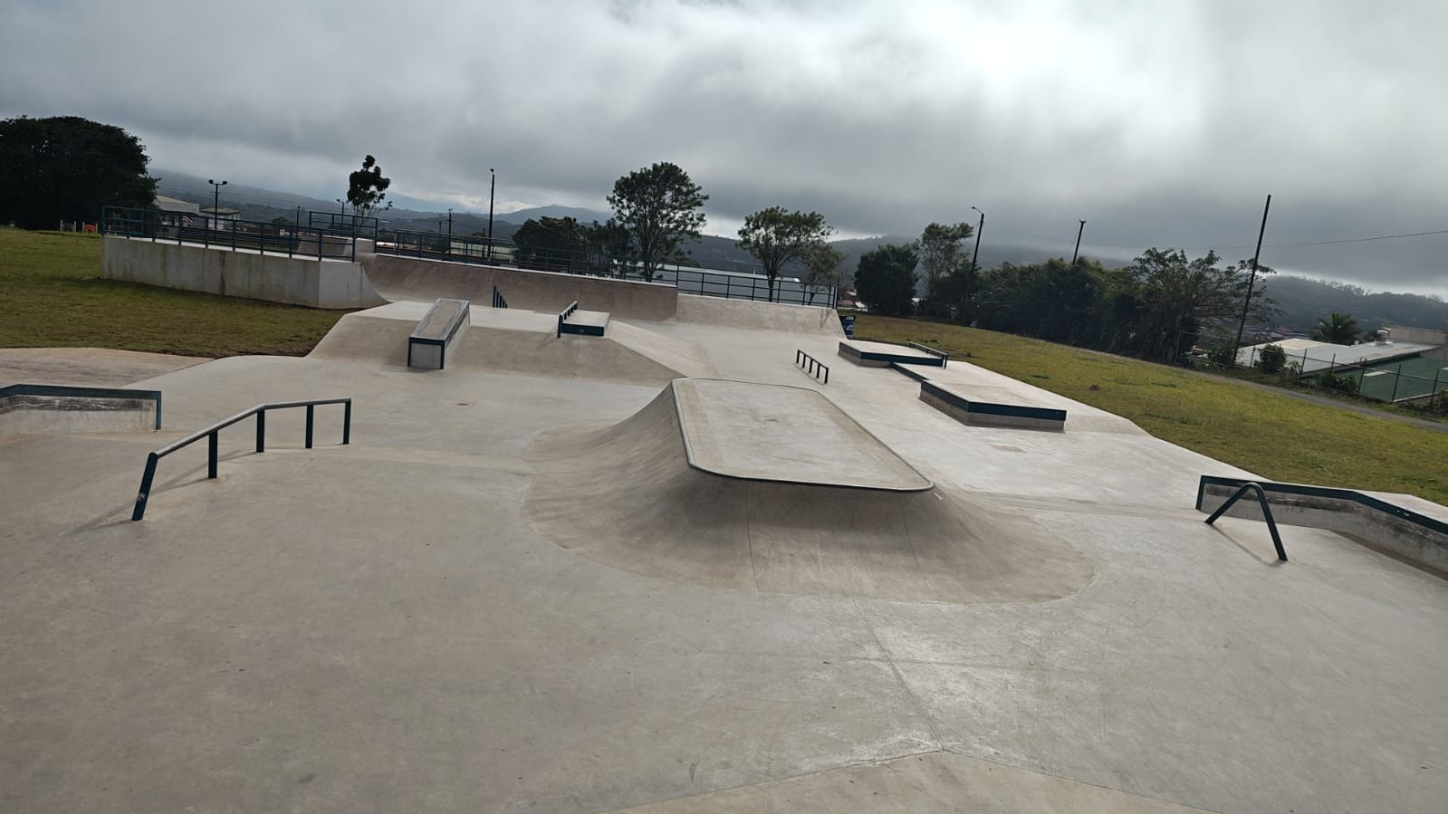 Skater in a skate park