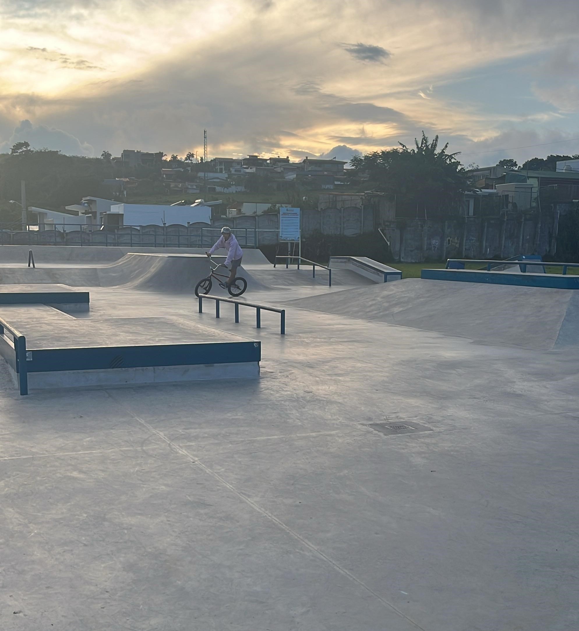 Skater in a skate park